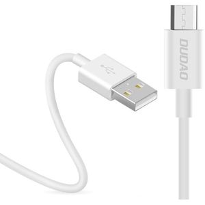 Dudao - USB naar Micro USB oplader - 3A Fast charge oplaadkabel - Datakabel - 1 Meter - Wit