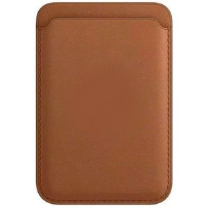 Lunso - iPhone 12/13/14 Serie - Magsafe cardholder / pasjeshouder - Bruin