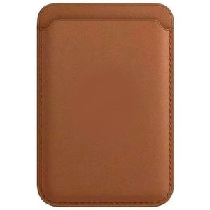 Lunso - iPhone 12/13/14 Serie - Magsafe cardholder / pasjeshouder - Bruin