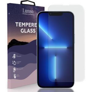 Lunso - Gehard Beschermglas - Full Cover Tempered Glass - iPhone 13 Pro Max