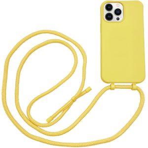 Høyde - iPhone 13 Pro Max - Telefoonhoes met koord - Geel