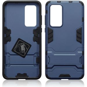 Qubits - Double Armor Layer hoes met stand - Huawei P40 - Blauw
