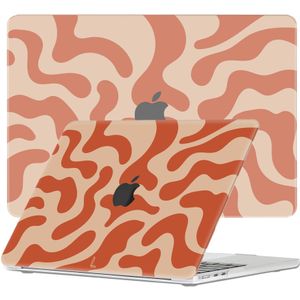 Lunso MacBook cover hoes - case - Orange Fever