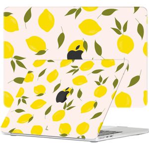 Lunso MacBook Air 13 inch M2/M3 (2022-2024) cover hoes - case - Squeezy Lemon