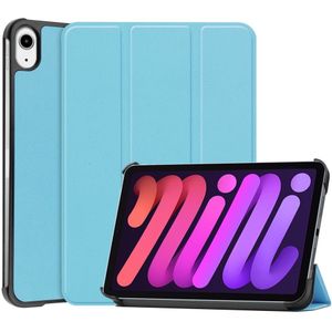 3-Vouw sleepcover hoes - iPad Mini 6 (2021) - Lichtblauw