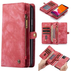 Caseme - vintage 2 in 1 portemonnee hoes - iPhone 11 Pro Max - Rood