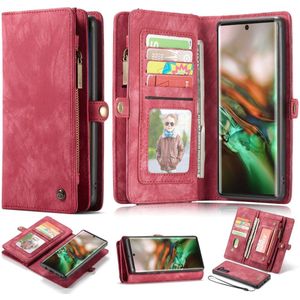 Caseme - vintage 2 in 1 portemonnee hoes - Samsung Galaxy Note 10 - Rood