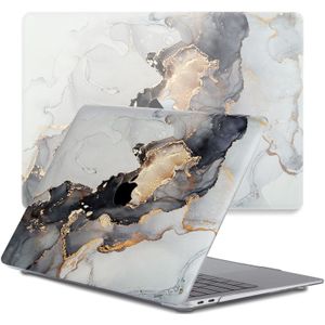 Lunso Geschikt voor MacBook Air 13 inch M1 (2020) cover hoes - case - Marble Magnus