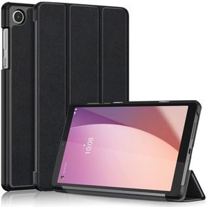 Lunso - Lenovo Tab M8 Gen 4 (8 inch) - Tri-Fold Bookcase hoes - Zwart