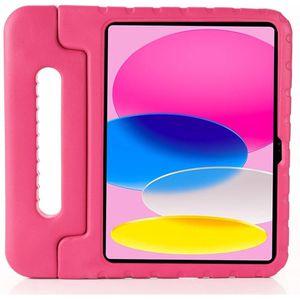 Lunso - iPad 10 (2022) - EVA Schokbestendige Kinderhoes met handvat - Roze