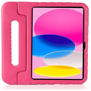 Lunso - iPad 10 (2022) - EVA Schokbestendige Kinderhoes met handvat - Roze