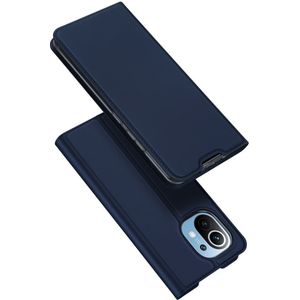 Dux Ducis - Pro Serie Slim wallet hoes - Xiaomi Mi 11 -  Blauw