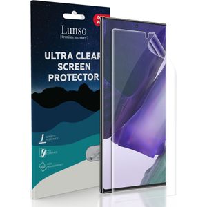 Lunso - Duo Pack (2 stuks) Beschermfolie - Full Cover Screen Protector - Samsung Galaxy Note 20 Ultra