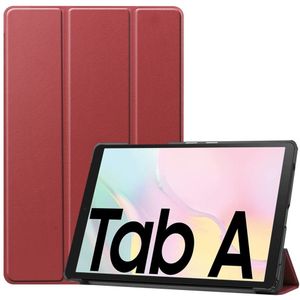 3-Vouw sleepcover hoes - Samsung Galaxy Tab A7 (2020) - Bordeaux Rood