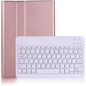 Lunso - Afneembare Keyboard Hoes - Samsung Galaxy Tab A7 (2020) - Rose Goud