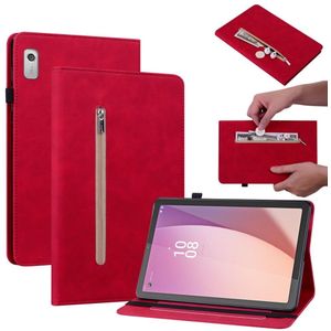 Lunso - Lenovo Tab M9 (9 inch) - Luxe Bookcase hoes - Rood