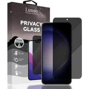 Lunso - Samsung Galaxy S23 - Privacy Glass - Screen protector
