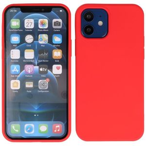 Lunso - Softcase hoes -  iPhone 12  Mini  - Rood