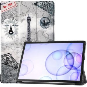 3-Vouw sleepcover hoes - Samsung Galaxy Tab S6 - Eiffeltoren