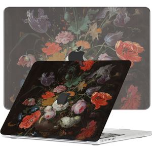 Lunso - cover hoes - MacBook Air 13 inch M2 (2022) - Stilleven met Bloemen - Vereist model A2681