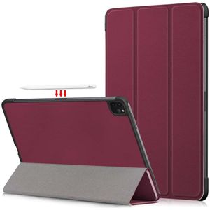 3-Vouw sleepcover hoes - iPad Pro 11 inch (2018/2020/2021) - Bordeaux Rood