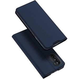Dux Ducis - Slim bookcase hoes - Motorola Moto G52 - Blauw