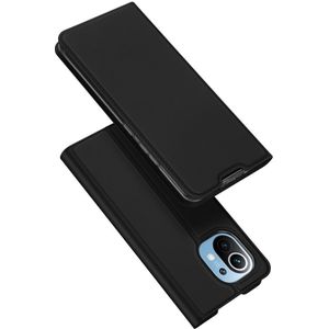 Dux Ducis - Pro Serie Slim wallet hoes - Xiaomi Mi 11 - Zwart