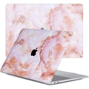 Lunso Geschikt Voor MacBook Pro 15 Inch (2016-2020) Cover Hoes - Case - Marble Finley