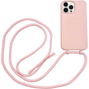 Høyde - iPhone 13 Pro - Telefoonhoes met koord - Roze