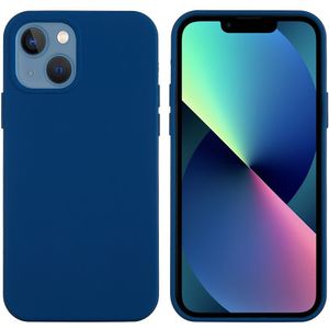 Lunso - Softcase Backcover hoes - iPhone 13 Mini - Blauw