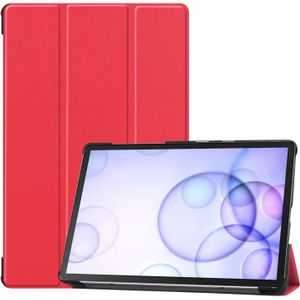 3-Vouw sleepcover hoes - Samsung Galaxy Tab S6 - Rood