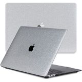Lunso - cover hoes - MacBook Air 13 inch (2020) - Glitter Zilver - Vereist model