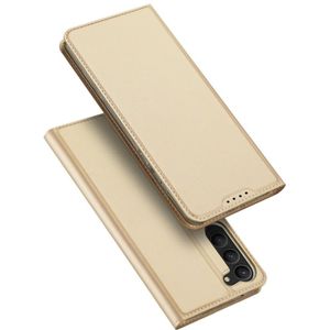 Dux Ducis - Samsung Galaxy S23 - Slim bookcase hoesje - Goud