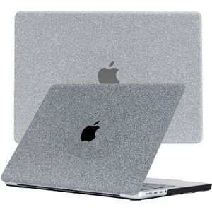 Lunso MacBook Pro 16 inch M1/M2 (2021-2023) cover hoes - case - Glitter Zilver