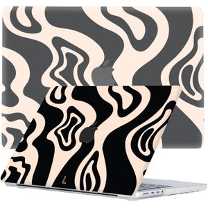 Lunso MacBook Pro 14 inch (2021-2023) cover hoes - case - Vanilla Swirl