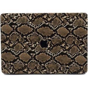 Lunso - cover hoes - MacBook Air 13 inch (2018-2019) - Snake Pattern Brown - Vereist model