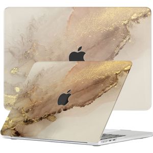 Lunso - cover hoes - MacBook Air 13 inch M2 (2022) - Sweet Caramel - Vereist model A2681