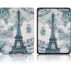 Lunso - sleepcover hoes - Kindle Paperwhite 4 - Eiffeltoren