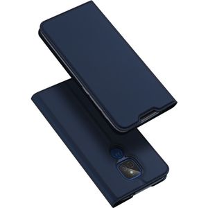 Dux Ducis Pro Serie - slim wallet hoes - Motorola Moto G9 Play - Blauw