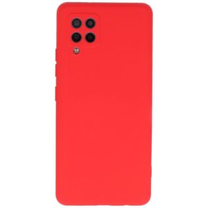 Lunso - Softcase hoes -  Samsung Galaxy A42  - Rood