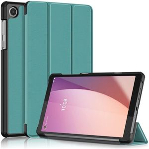 Lunso - Lenovo Tab M8 Gen 4 (8 inch) - Tri-Fold Bookcase hoes - Groen