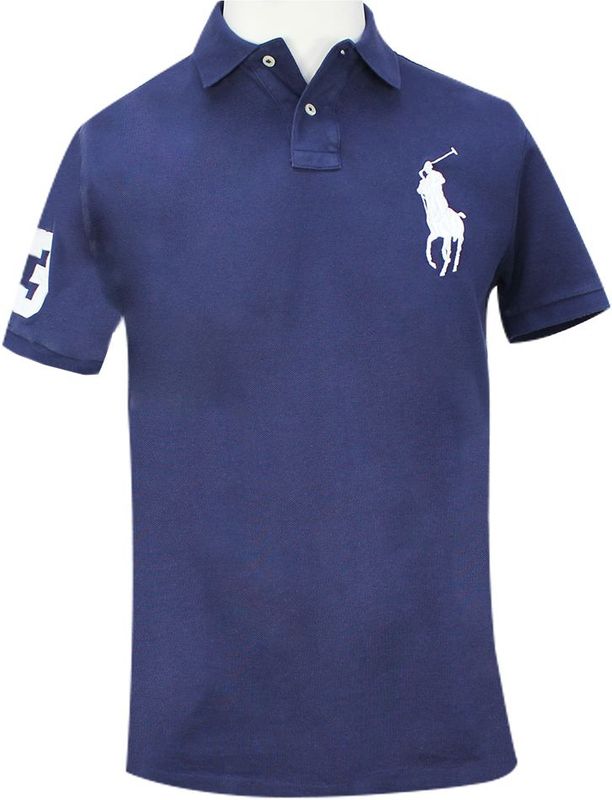 Ralph Lauren Custom Slim Fit Polo Navy XXL