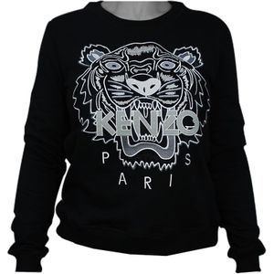 Kenzo Tiger Womans Sweatshirt Black/White M