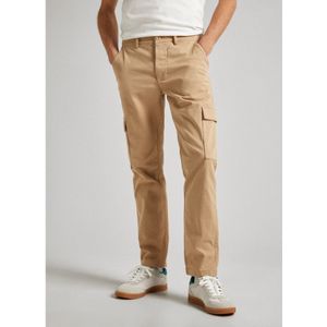 Pepe Jeansvoor mannen. PM211641 Slim Cargo Twill Broek beige (33), Casual, Katoen