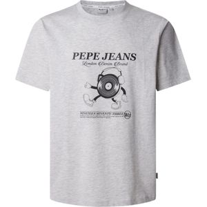 Pepe Jeansvoor mannen. PM509751 Perkins T-shirt blauw (L), Casual, Katoen, Korte mouwen