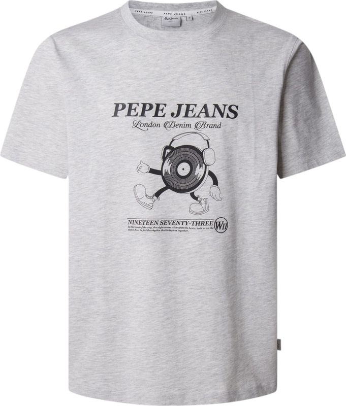 Pepe Jeansvoor mannen. PM509751 Perkins T-shirt blauw (L), Casual, Katoen, Korte mouwen
