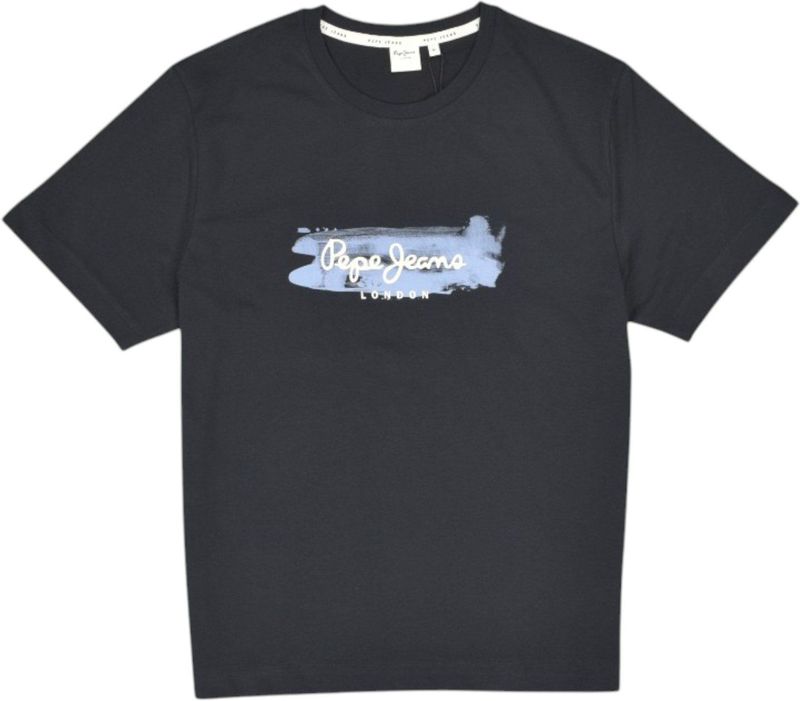 Pepe Jeansvoor mannen. PM509782 T-shirt Picthon zwart (L), Casual, Katoen, Korte mouwen