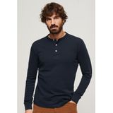 Superdry Merchant Grandad T-shirt Met Lange Mouwen Blauw S Man