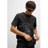 Boss 50532432 T-shirt Met Korte Mouwen Grijs M Man