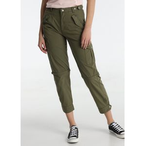 Lois Jeansvoor vrouwen. 208062743 Cargo broek Zakken met kleppen wit (27), Casual, Katoen